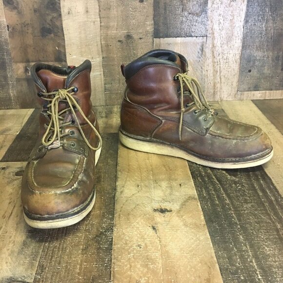 Red Wing 405 Waterproof Moc Toe Work Boots Mens 11.5 D - Picture 11 of 11